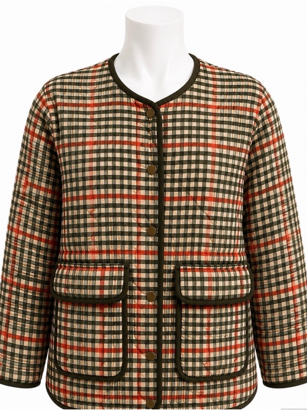 ❤️ NWOT Rachel Zoe Plaid Quilted Jacket
